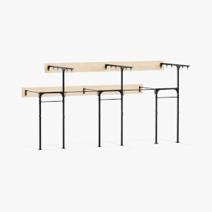 Eleiko Prestera Rig Wallmounted 7,2 m With Rings And Rope - Black