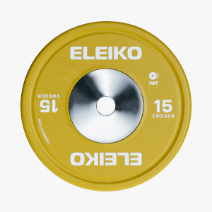 Eleiko IWF Weightlifting Competition Plate - 15 kg, USED