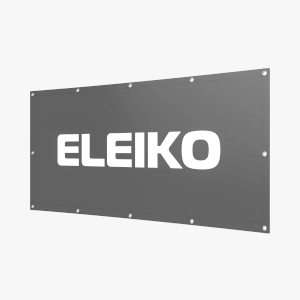 Eleiko Banner, PVC, strong grey, 200x100 cm
