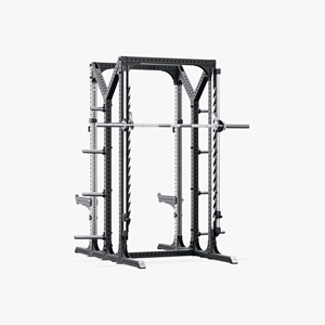 Eleiko Prestera Double Half Rack W Smith Attachment - Stainless/Black