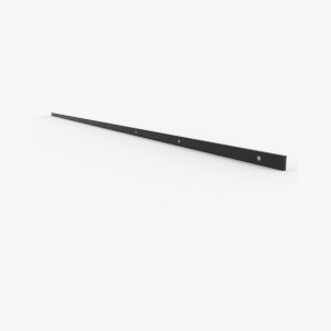 Flat iron for wooden plate, 2520mm, pair - Black