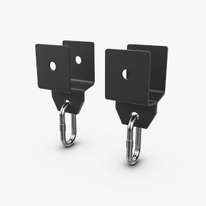 Eleiko XF 80 Ring and Rope Brackets (Pair)- Black